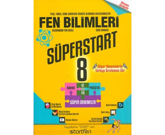8.Sınıf Fen Bilimleri Soru Bankası Startfen Yayınları
