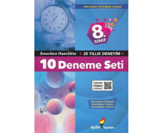 Aydın 8. Sınıf LGS 10 Deneme Seti Yeni