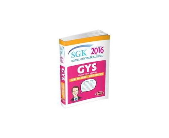 GYS SGK Sosyal Güvenlik Kurumu Konu Anlatımlı Soru Bankası (2016)