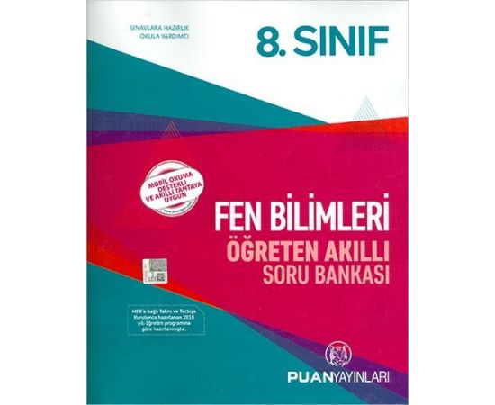 Puan 8.Sınıf Fen Bilimleri Öğreten Akıllı Soru Bankası