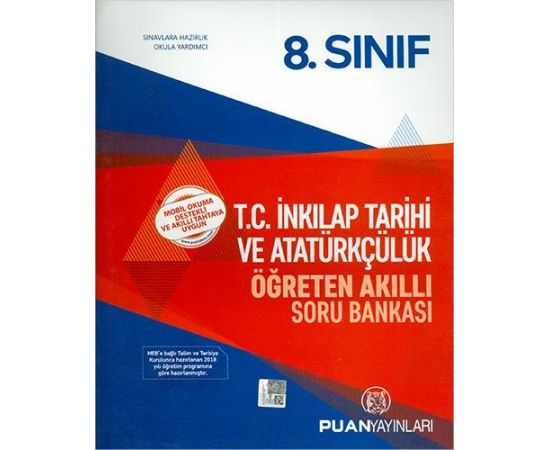 Puan 8.Sınıf İnkılap Tarihi Öğreten Akıllı Soru Bankası