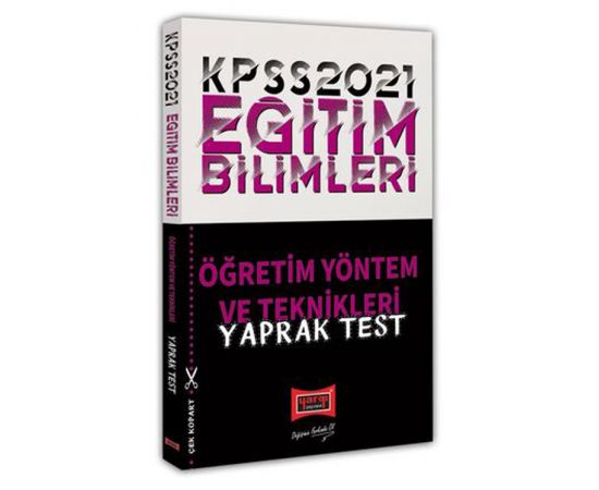 Yargı 2021 KPSS Eğitim Bilimleri Öğretim Yöntem ve Teknikleri Yaprak Test
