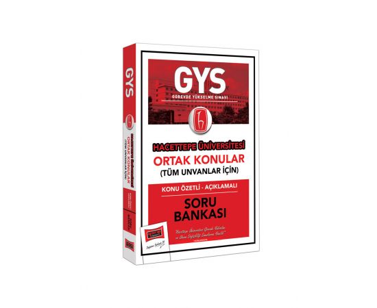 Yargı 2021 GYS Hacettepe Üniversitesi Ortak Konular Konu Özetli - Açıklamalı Soru Bankası