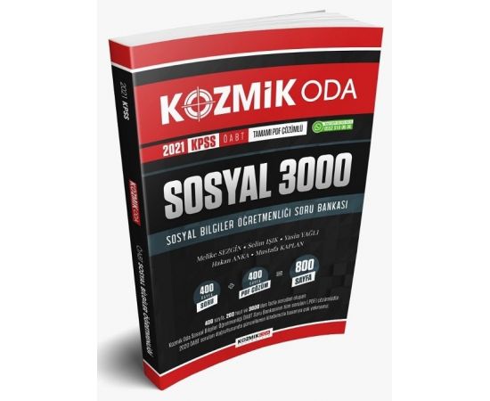 Kozmik Oda 2021 ÖABT Sosyal Bilgiler Öğretmenliği 3000 Soru Bankası PDF Çözümlü