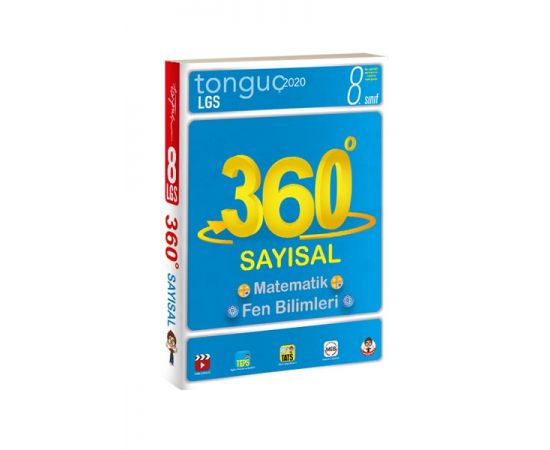 Tonguç 8 Sınıf 360 Sayısal Soru Bankası Cep Kitabı