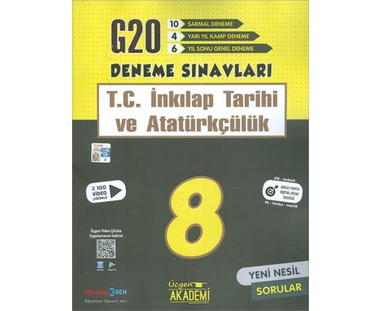 2021 LGS 8.Sınıf İnkılap Tarihi 20li Deneme Sınavı Üçgen Akademi