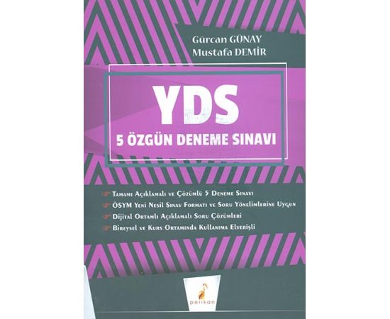YDS Çek Kopart 5 Özgün Deneme Sınavı Dijital Çözümlü Pelikan Yayınları