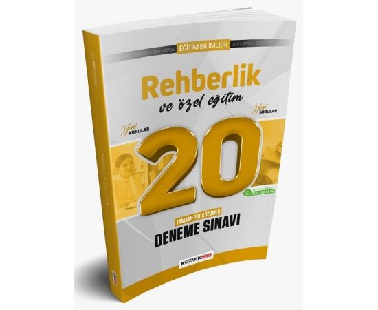 Kozmik Oda 2021 KPSS Eğitim Bilimleri Rehberlik ve Özel Eğitim 20 Deneme PDF Çözümlü