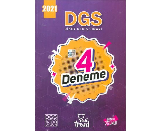 2021 DGS 4 Deneme Yeni Trend Yayınları