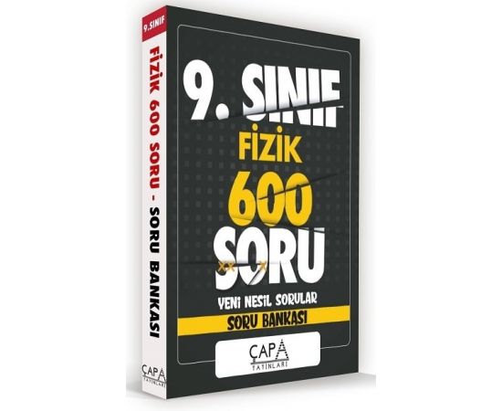 Çapa 2021 9. Sınıf Fizik Soru Bankası 600 Soru