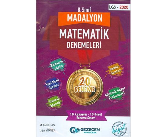 Gezegen 8.Sınıf Madalyon Matematik Denemeleri 20 Deneme