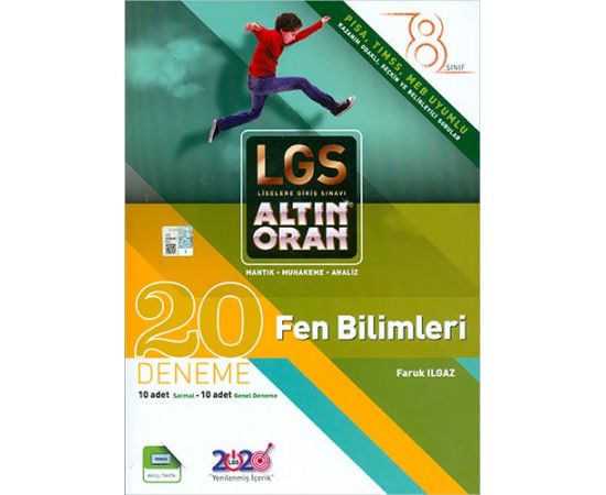 8.Sınıf LGS Fen Bilimleri 20 Deneme Borealis Yayıncılık