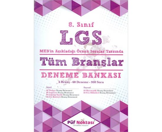 Püf Noktası 8.Sınıf LGS Tüm Branşlar Deneme Bankası