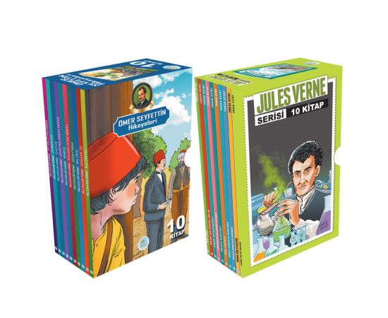 Jules Verne ve Ömer Seyfettin Seti Toplam 20 Kitap