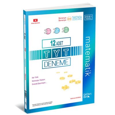 2021 TYT Matematik 12 li Deneme Üç Dört Beş Yayınları